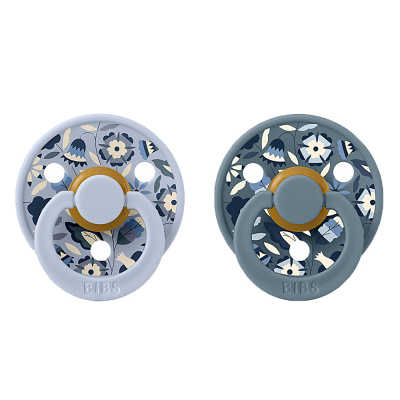 Набор пустышек латексных Liberty Colour 2 шт от 6 месяцев Bobo Dusty Blue Mix Bibs 12020102 1